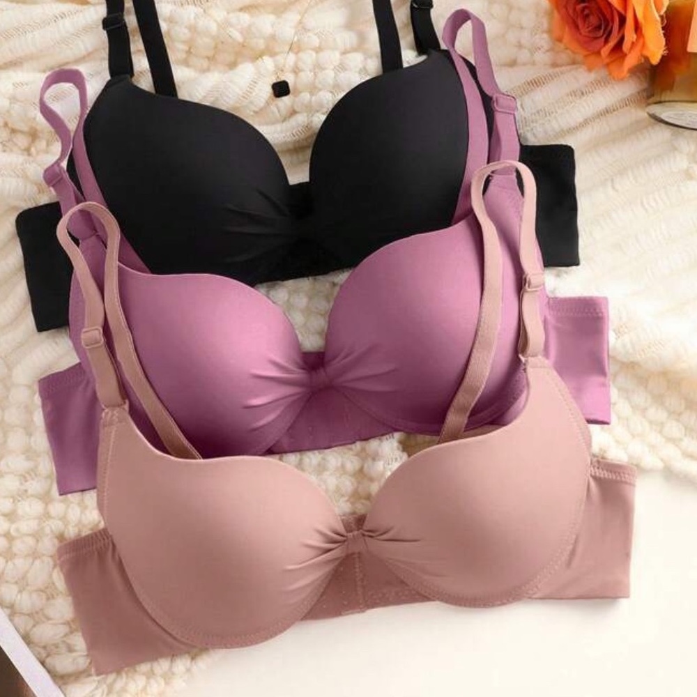 Women's Intimates Set - Black, Pink, Tan